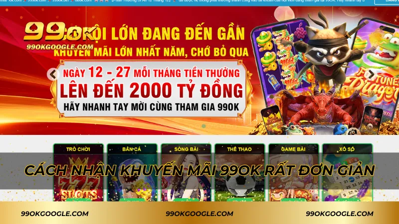 Cách nhận khuyến mãi 99ok rất đơn giản